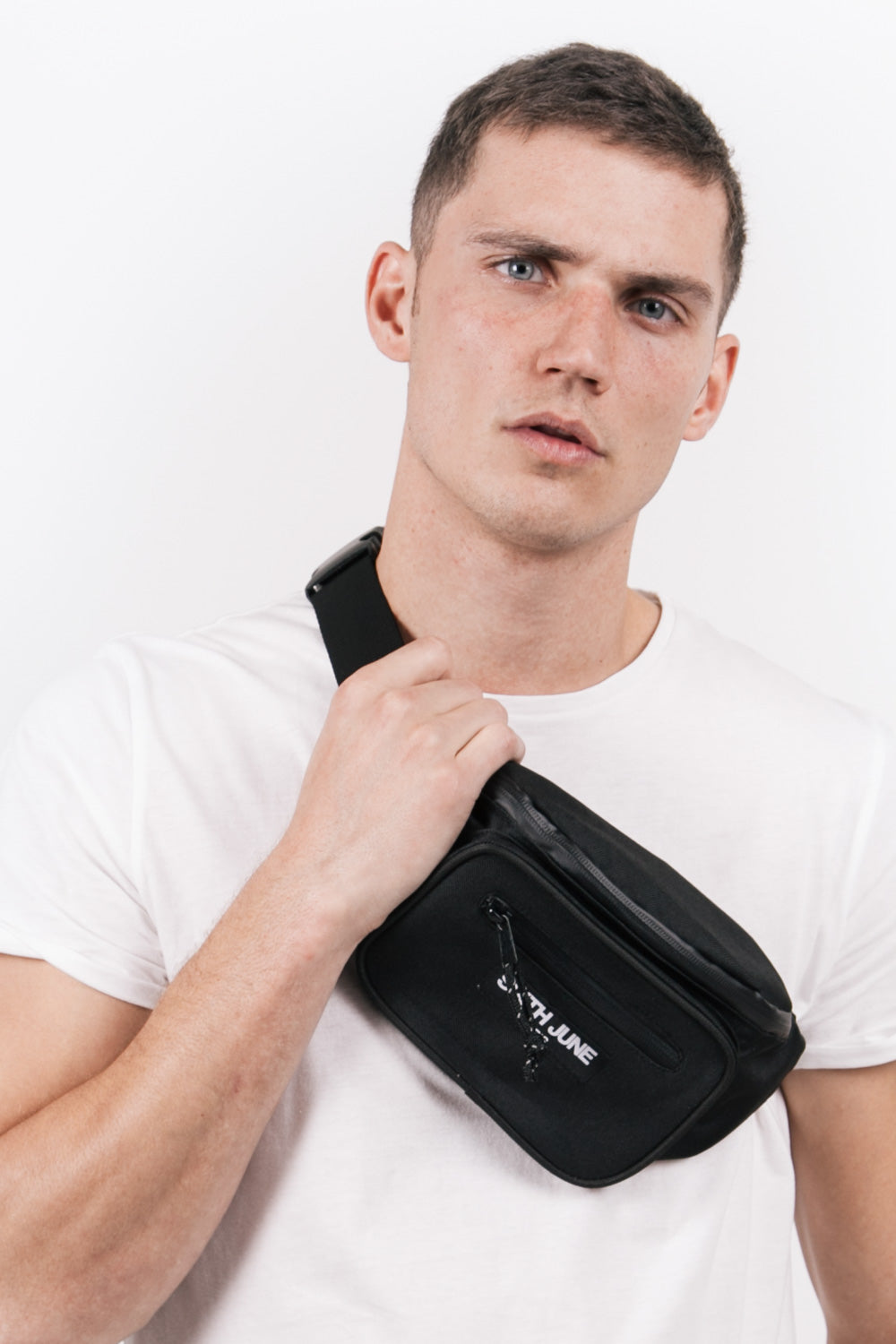 Sixth June - Sac banane deux poches logo noir