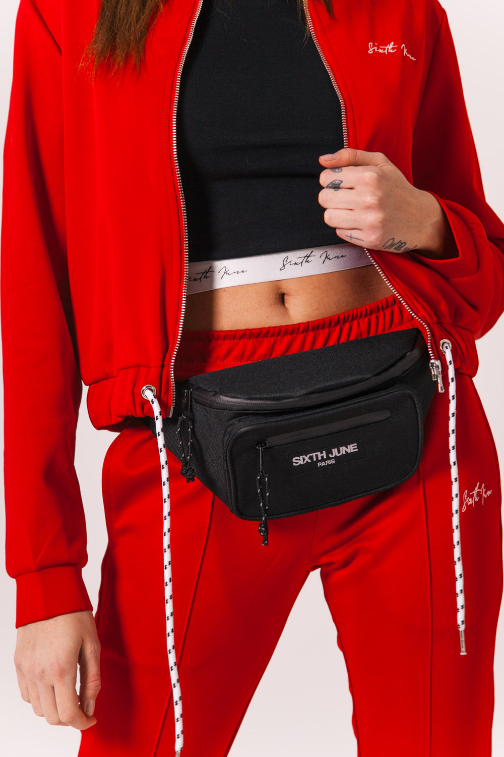 Sixth June - Sac banane deux poches logo noir