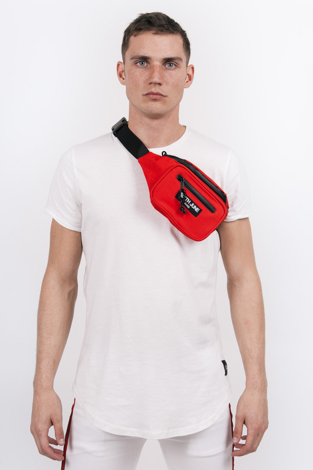 Sixth June - Sac banane deux poches logo rouge