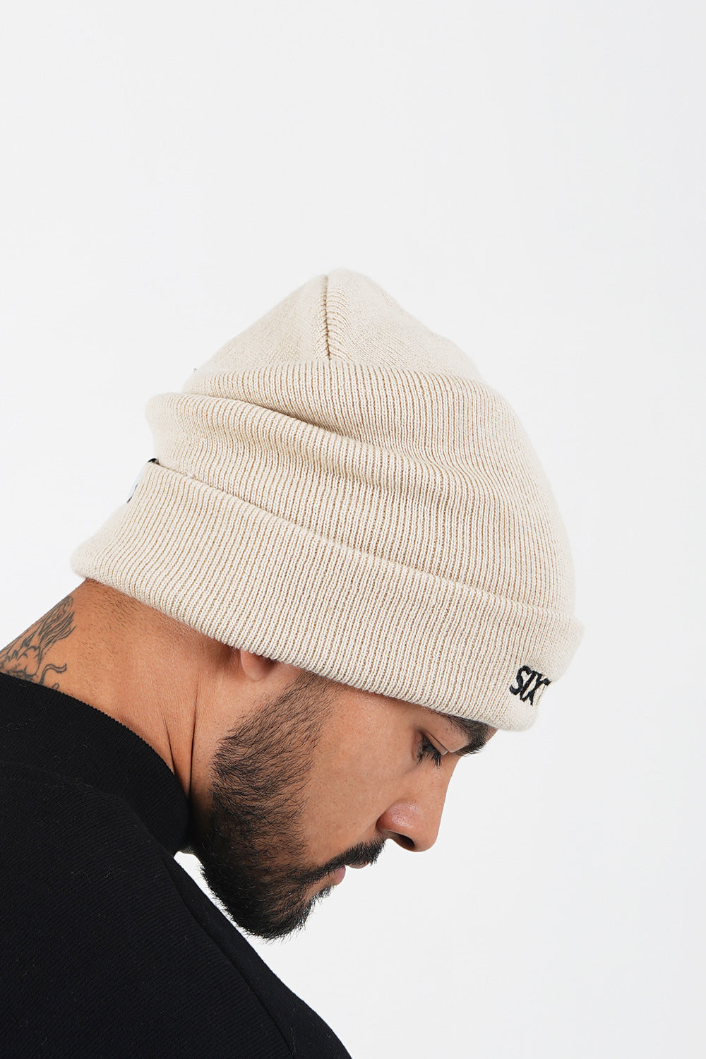 Sixth June - Bonnet mixte logo brodé Beige