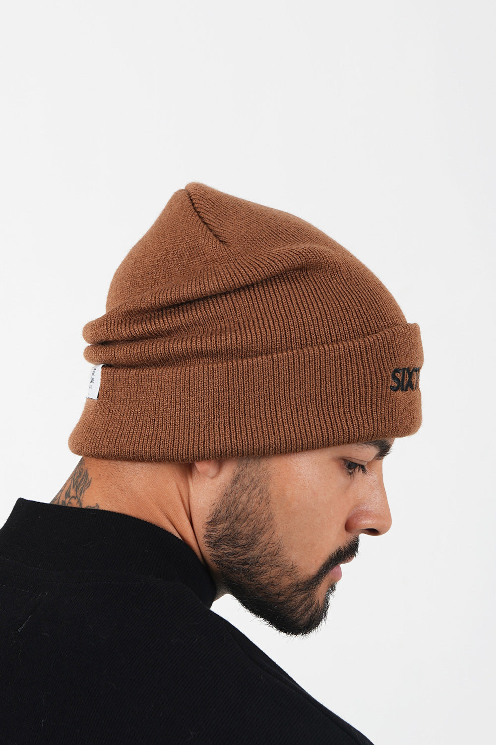 Sixth June - Bonnet mixte logo brodé Marron