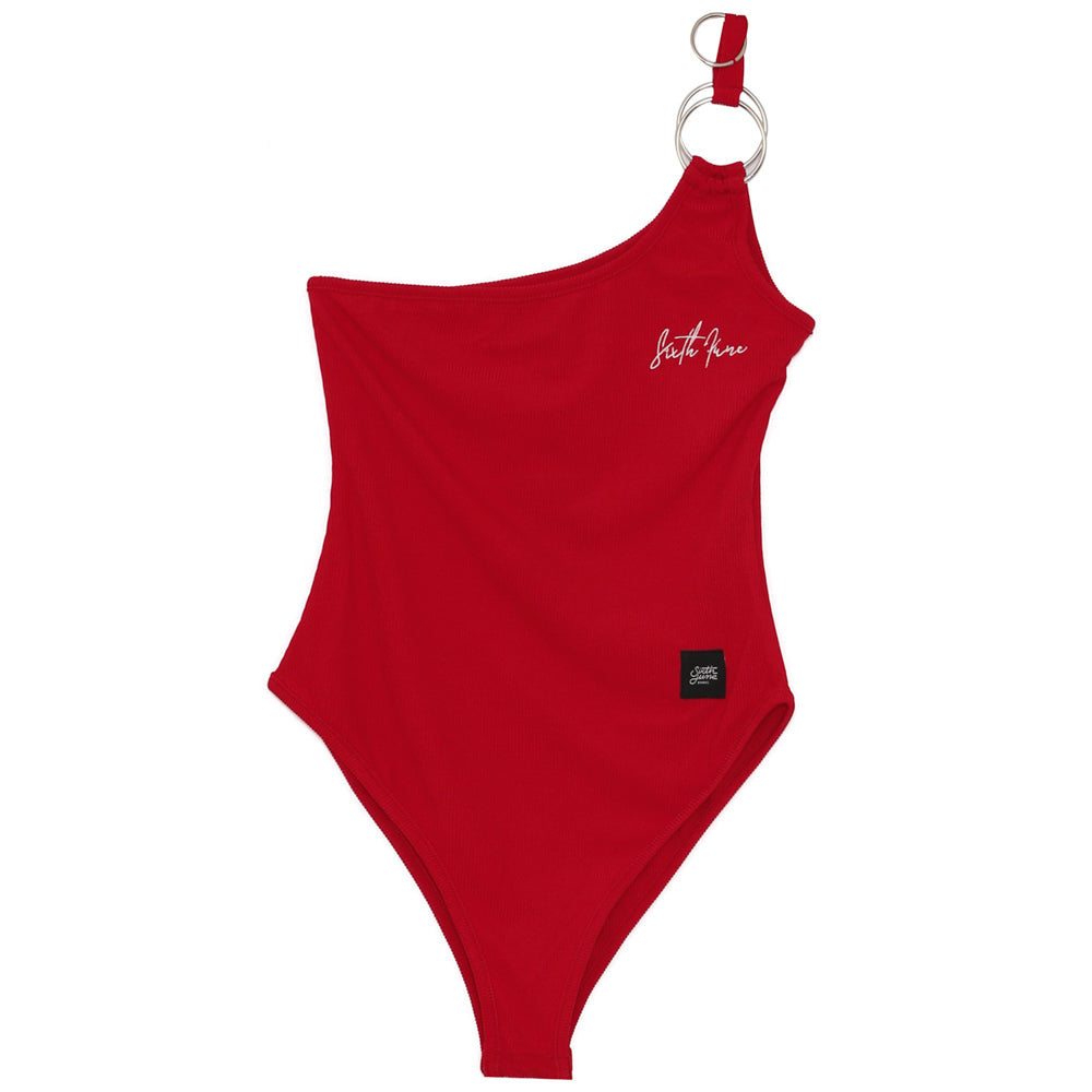 Sixth June - Body asymétrique logo rouge