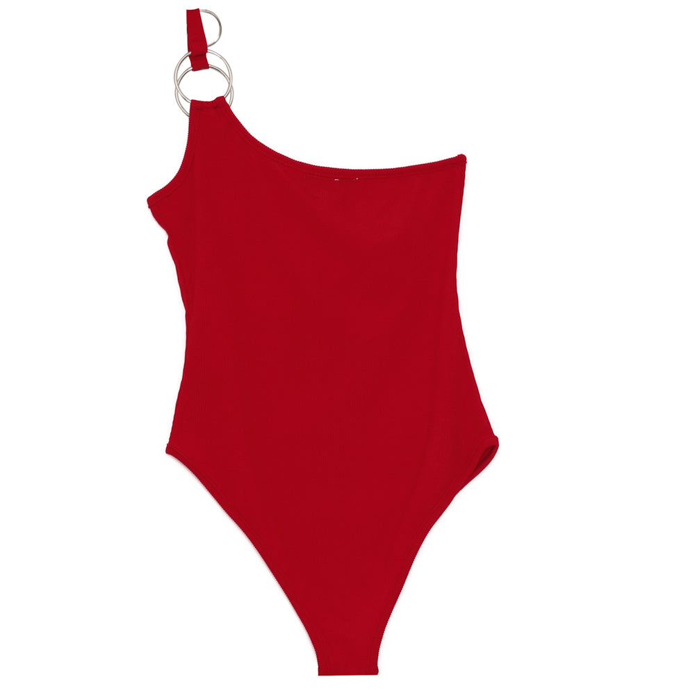 Sixth June - Body asymétrique logo rouge