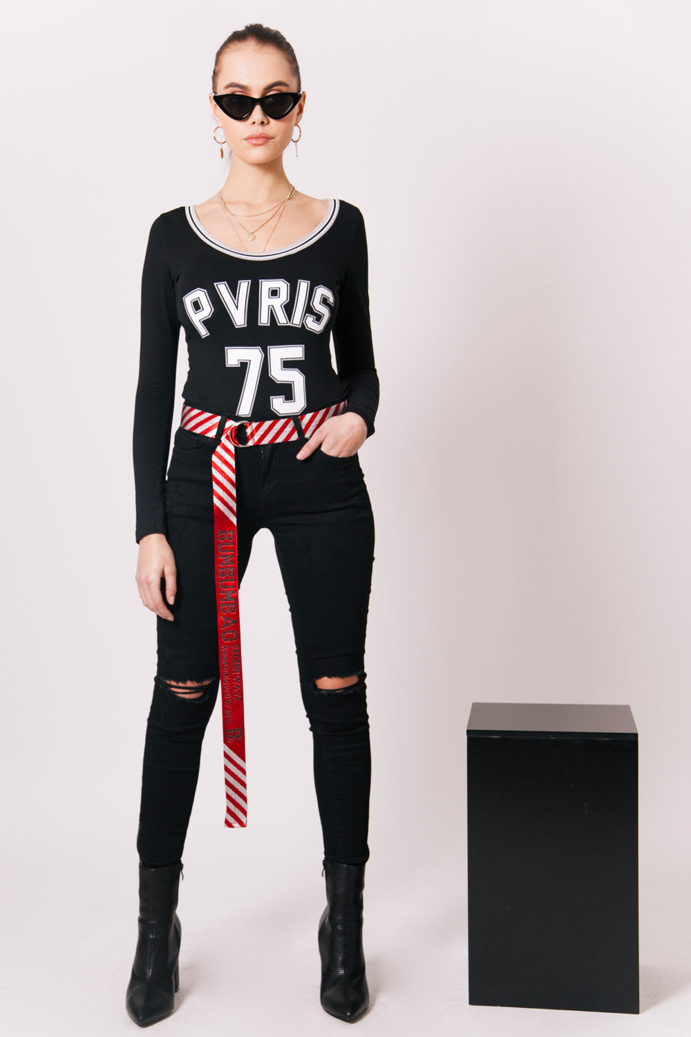 Sixth June - Body PVRIS 75 Sixth June sport manches longues noir W2182VTO