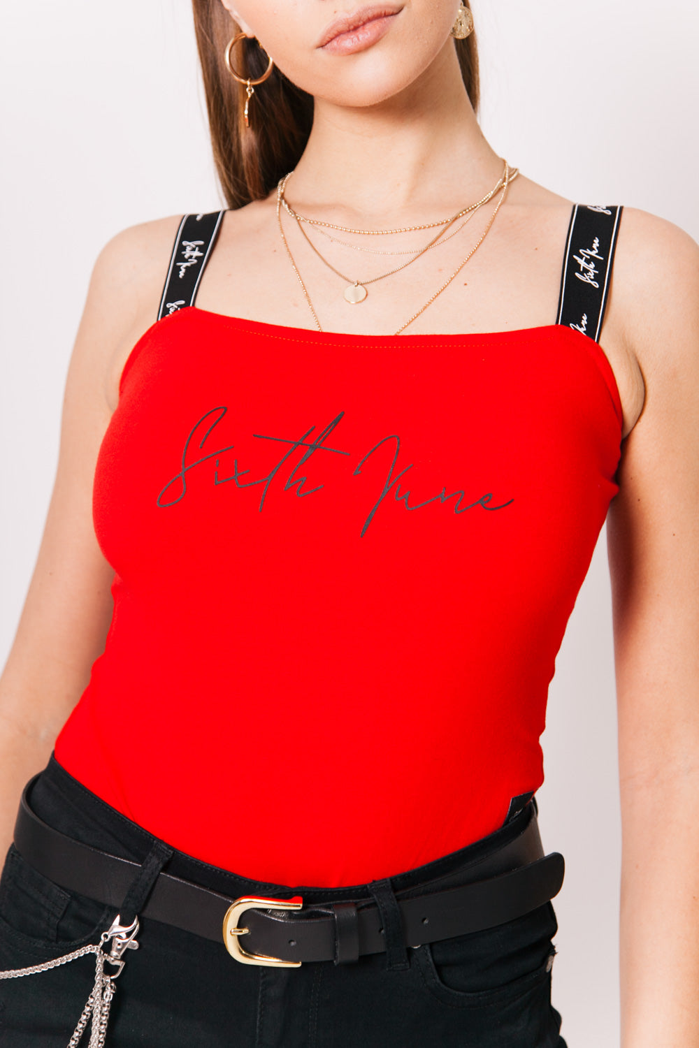 Sixth June - Body logo signature rouge