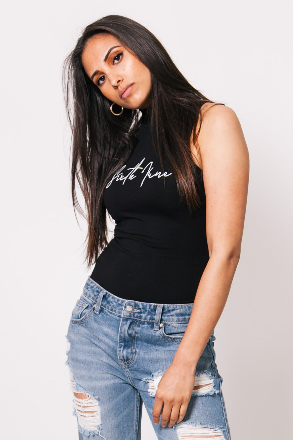 Sixth June - Body gros logo signature noir