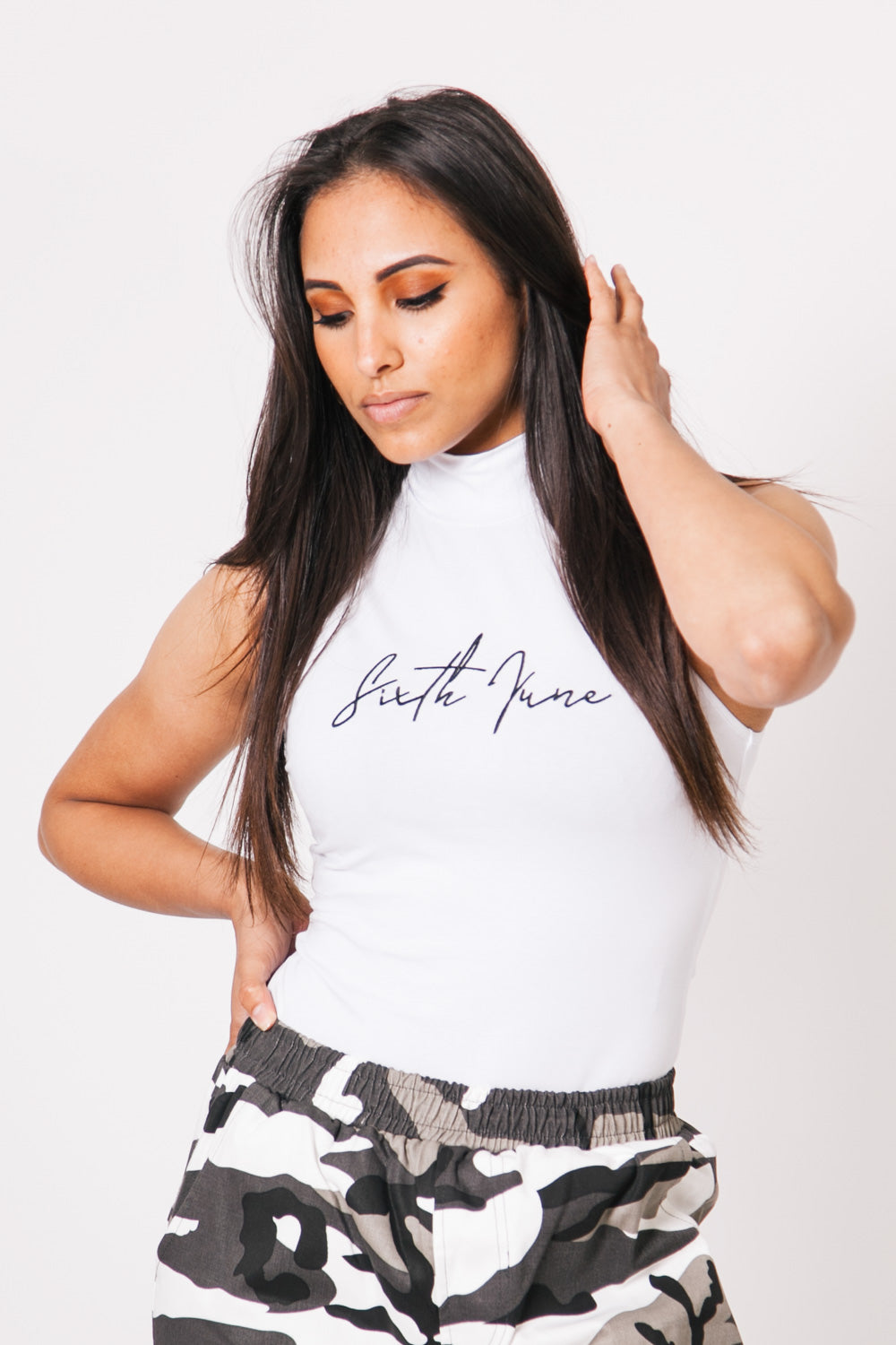 Sixth June - Body gros logo signature blanc