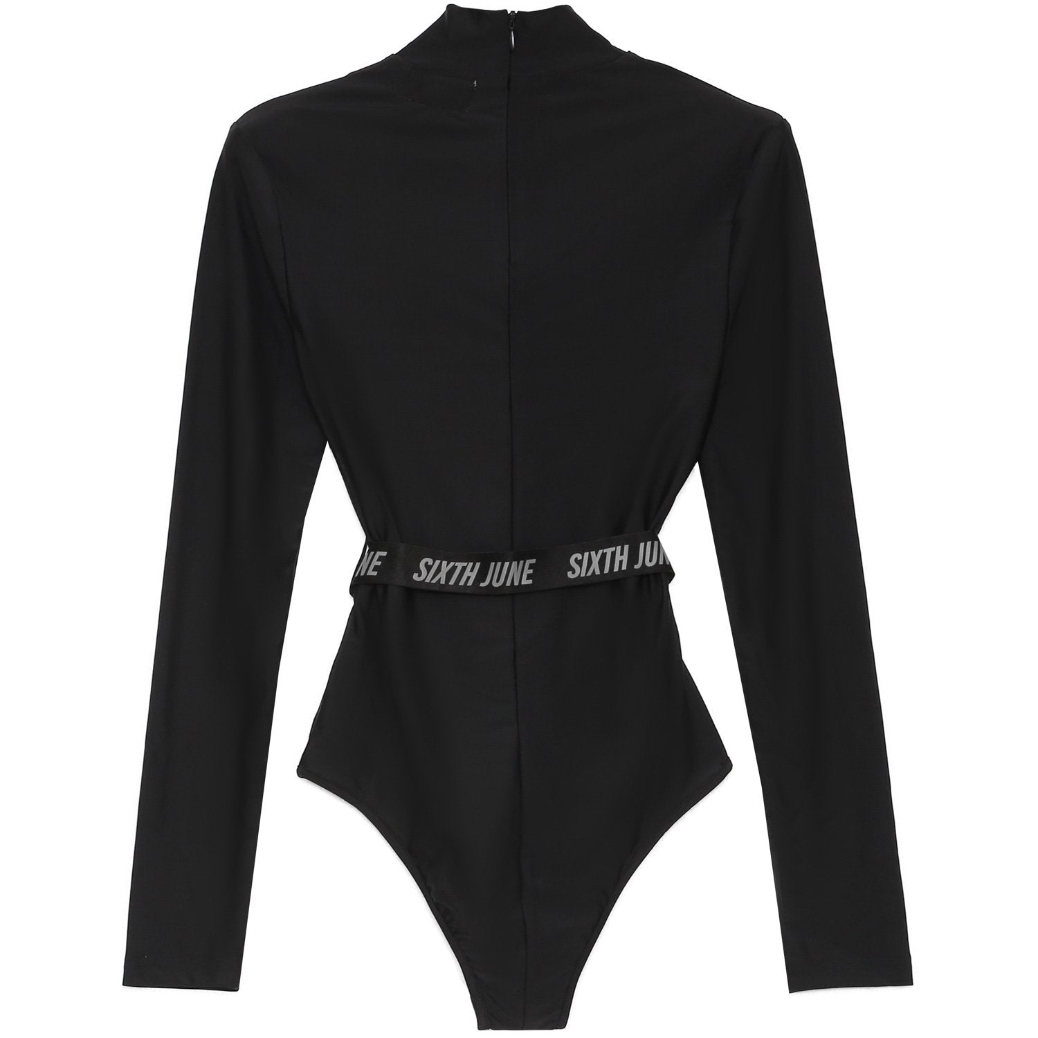 Body boucle manches longues noir