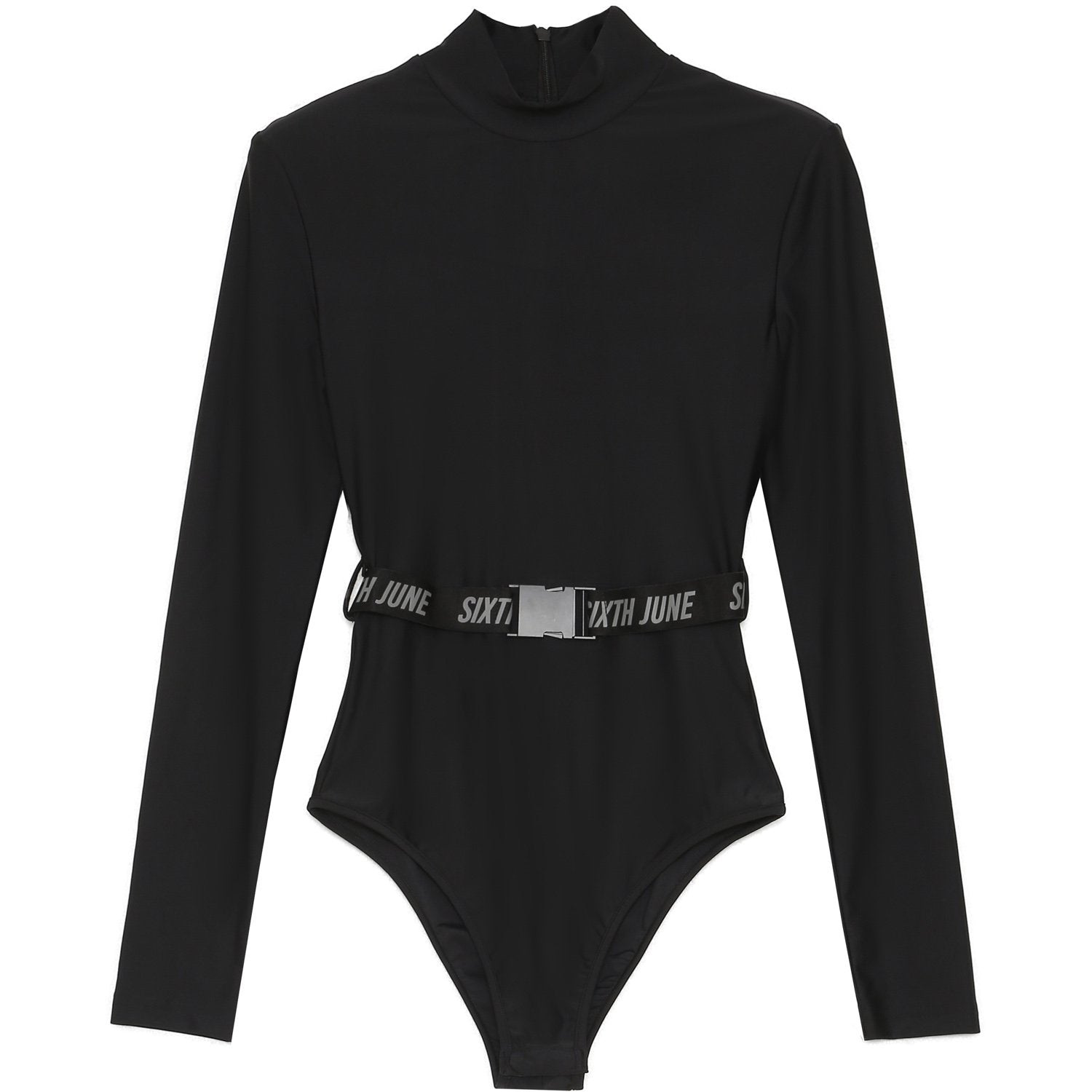 Body boucle manches longues noir
