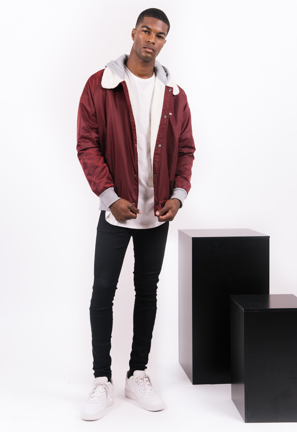 Sixth June - Bomber revers capuche rouge