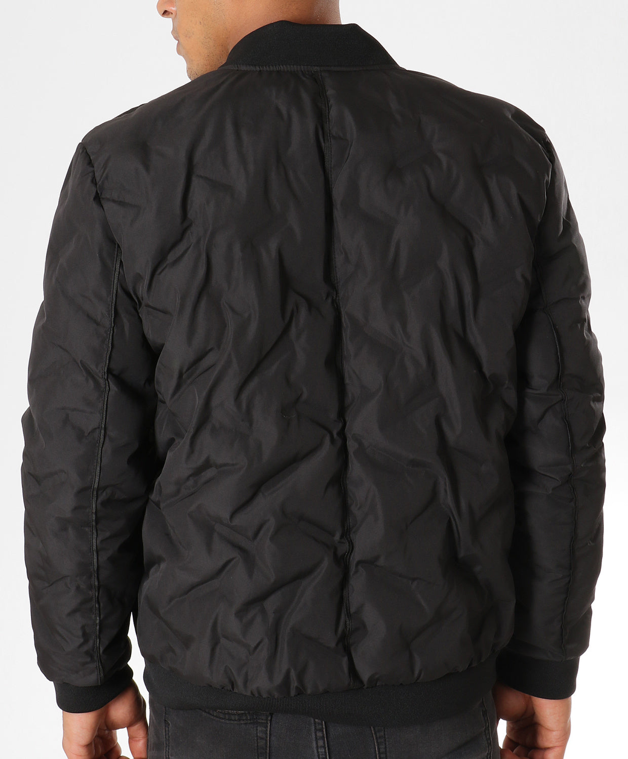 Sixth June - Bomber matelassé logo noir