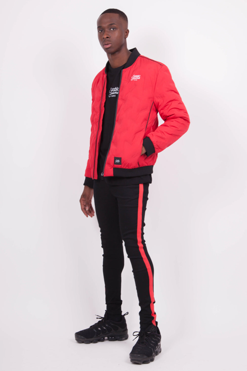 Sixth June - Bomber matelassé logo rouge