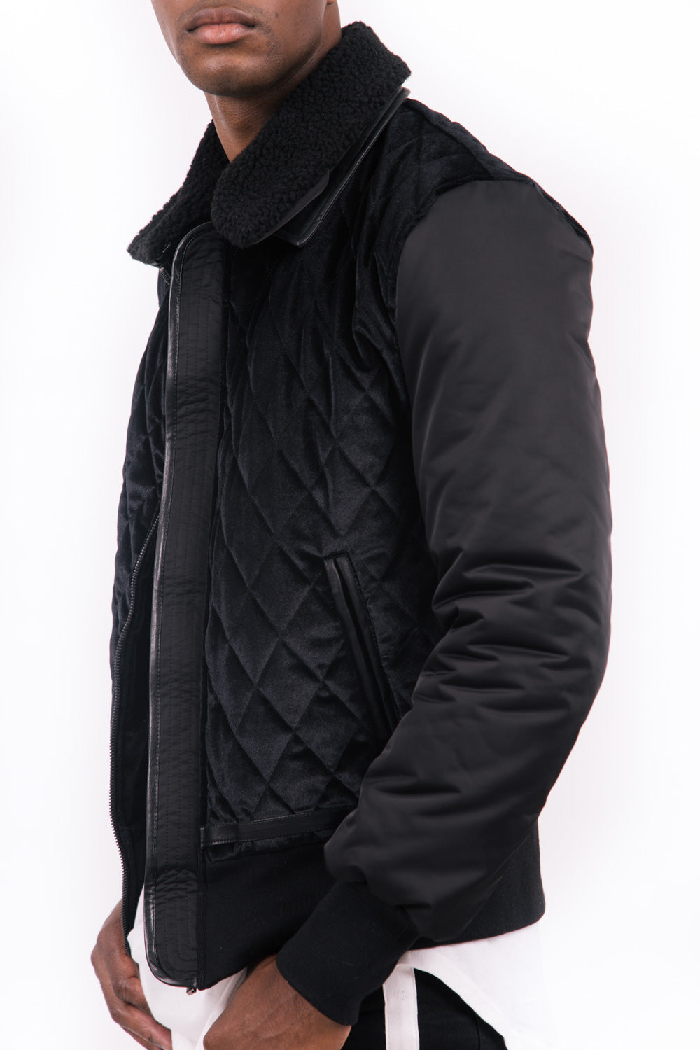 Sixth June - Bomber matelassé velours noir