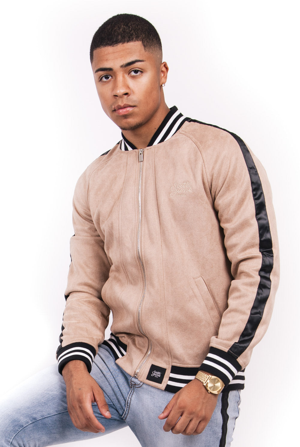 Sixth June - Veste teddy zippé beige