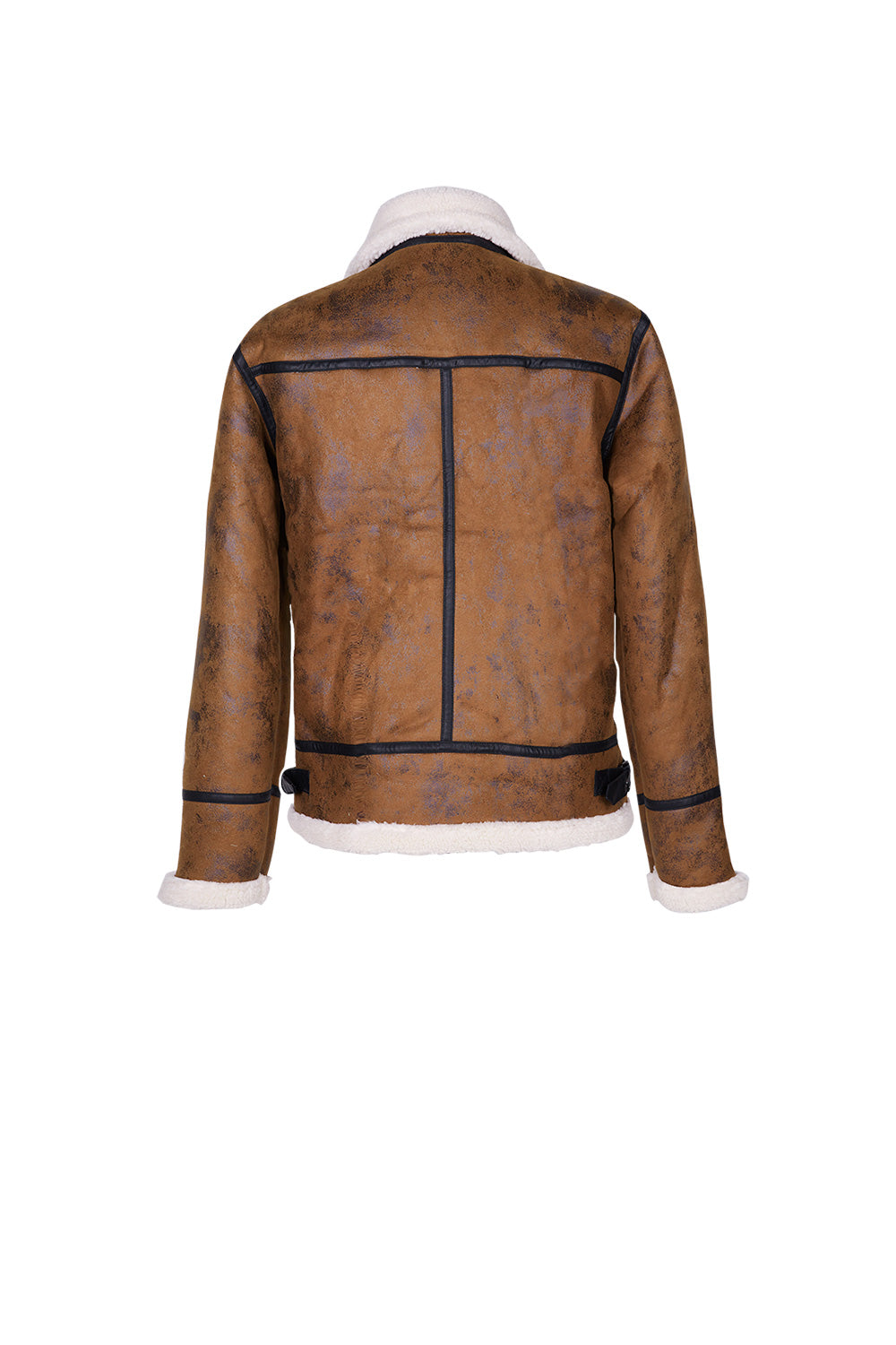 Sixth June - Veste aviateur revers faux mouton Marron
