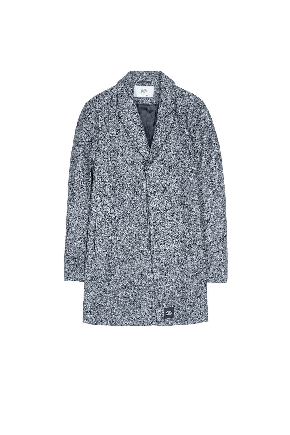 Sixth June - Manteau long laine gris chiné