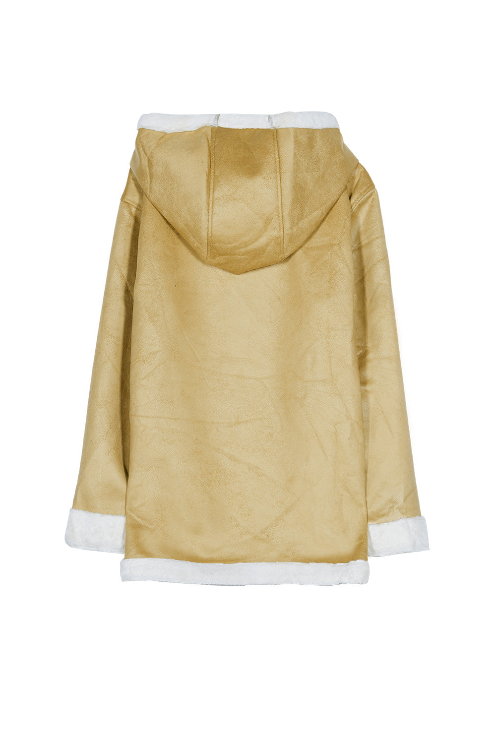 Sixth June - Manteau large peau doublé beige