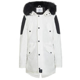 parka in polycotton with biker