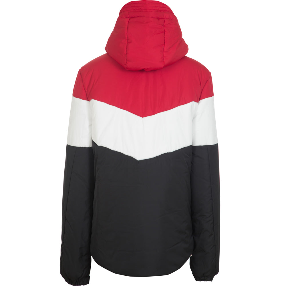 Sixth June - Doudoune tricolore capuche noir rouge blanc