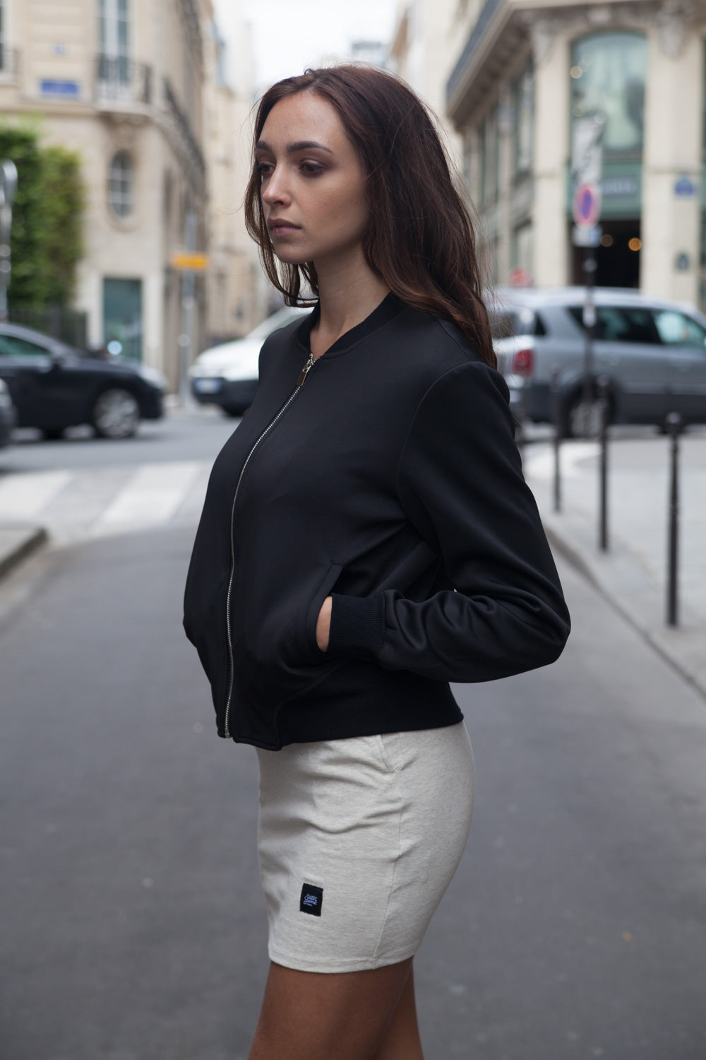 Sixth June - Veste Bad Gal broderie roses noir