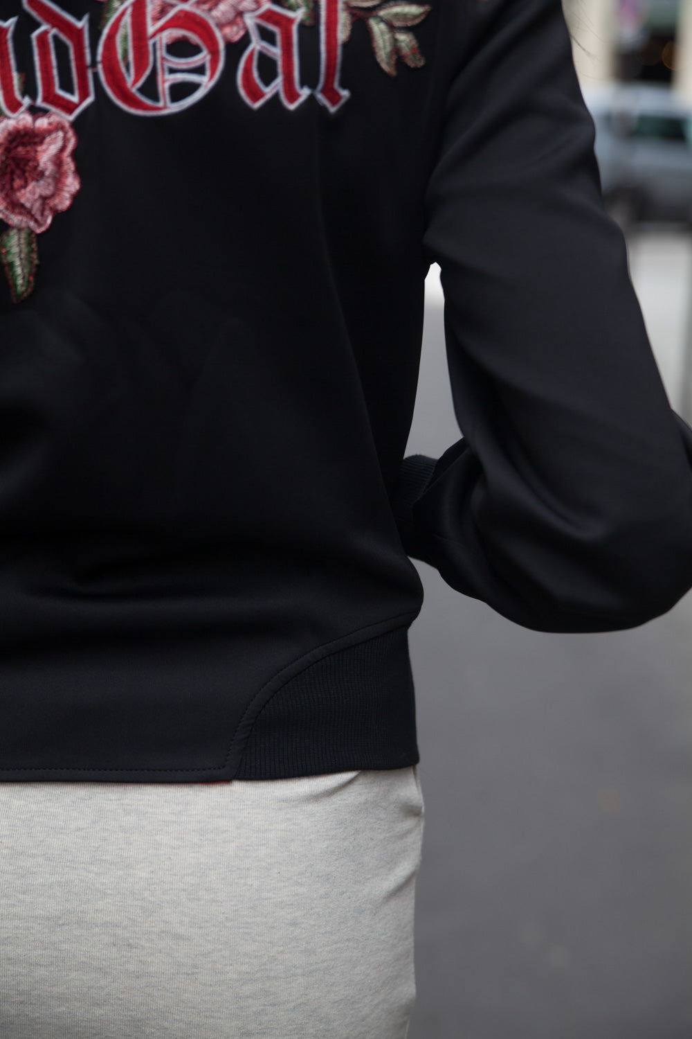 Sixth June - Veste Bad Gal broderie roses noir