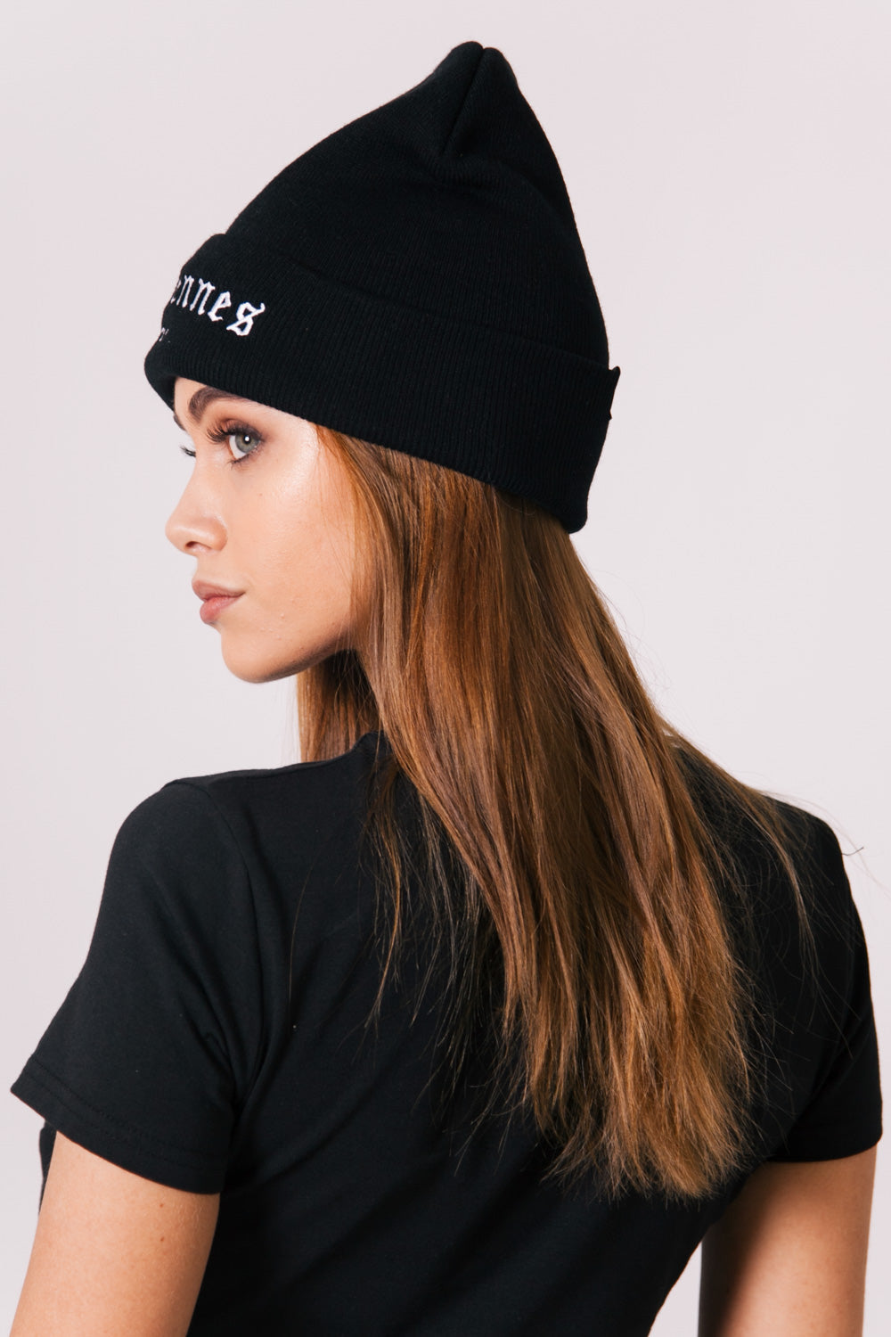 Sixth June - Bonnet Parisiennes de Paris Femme noir W2333FAC