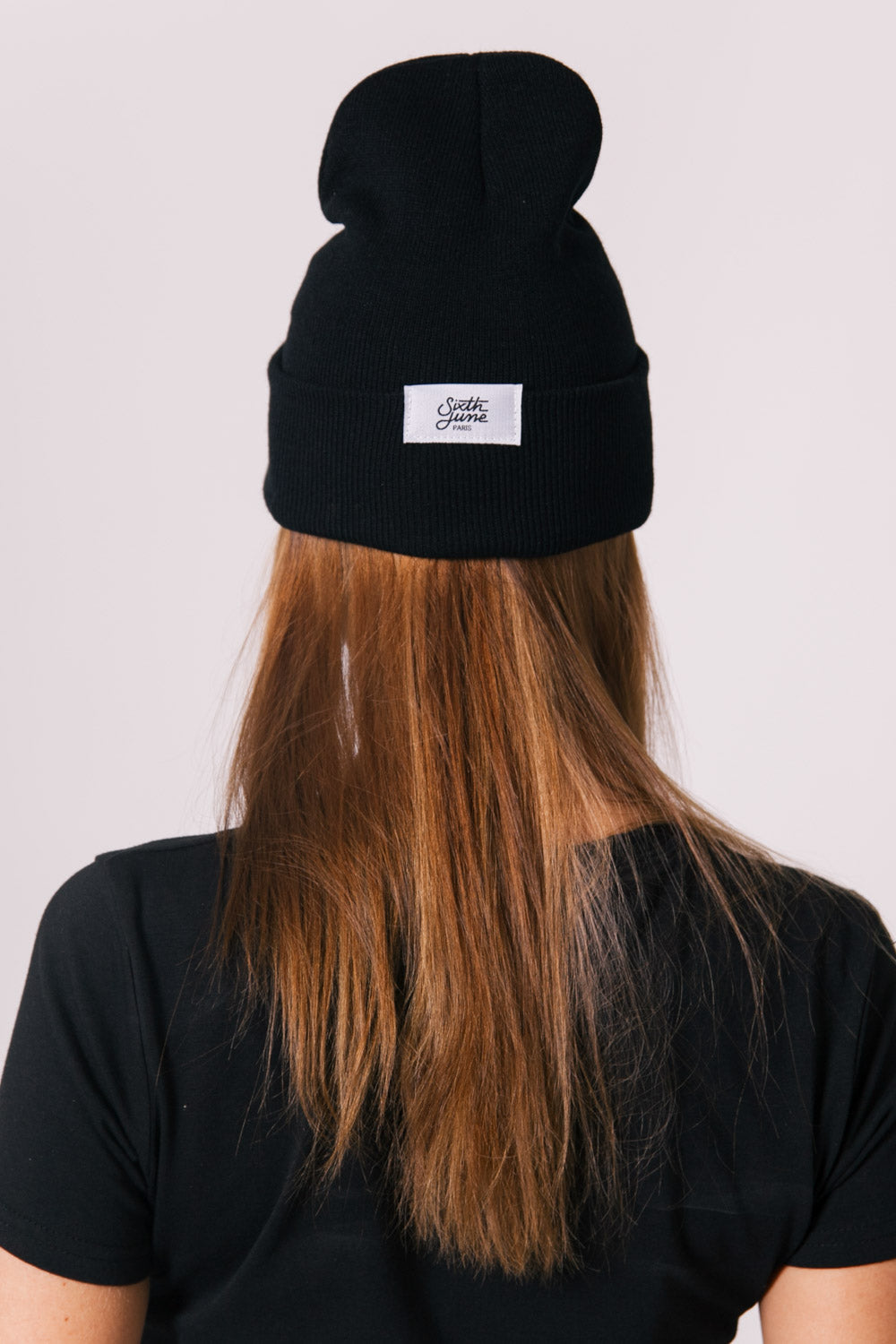 Sixth June - Bonnet Parisiennes de Paris Femme noir W2333FAC