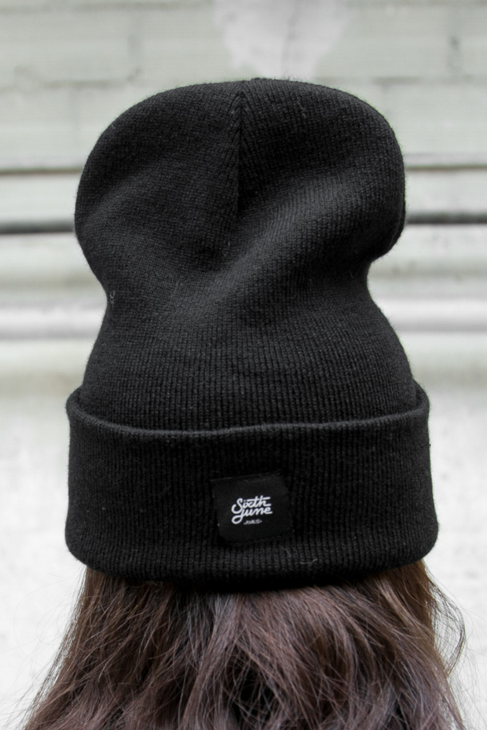 Sixth June - Bonnet boucles revers noir