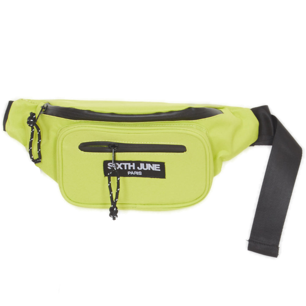 Sixth June - Sac banane deux poches logo vert