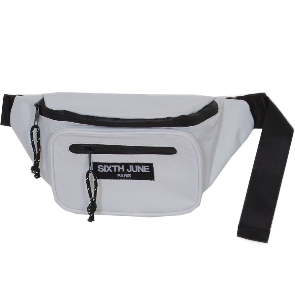 Sixth June - Sac banane deux poches logo blanc
