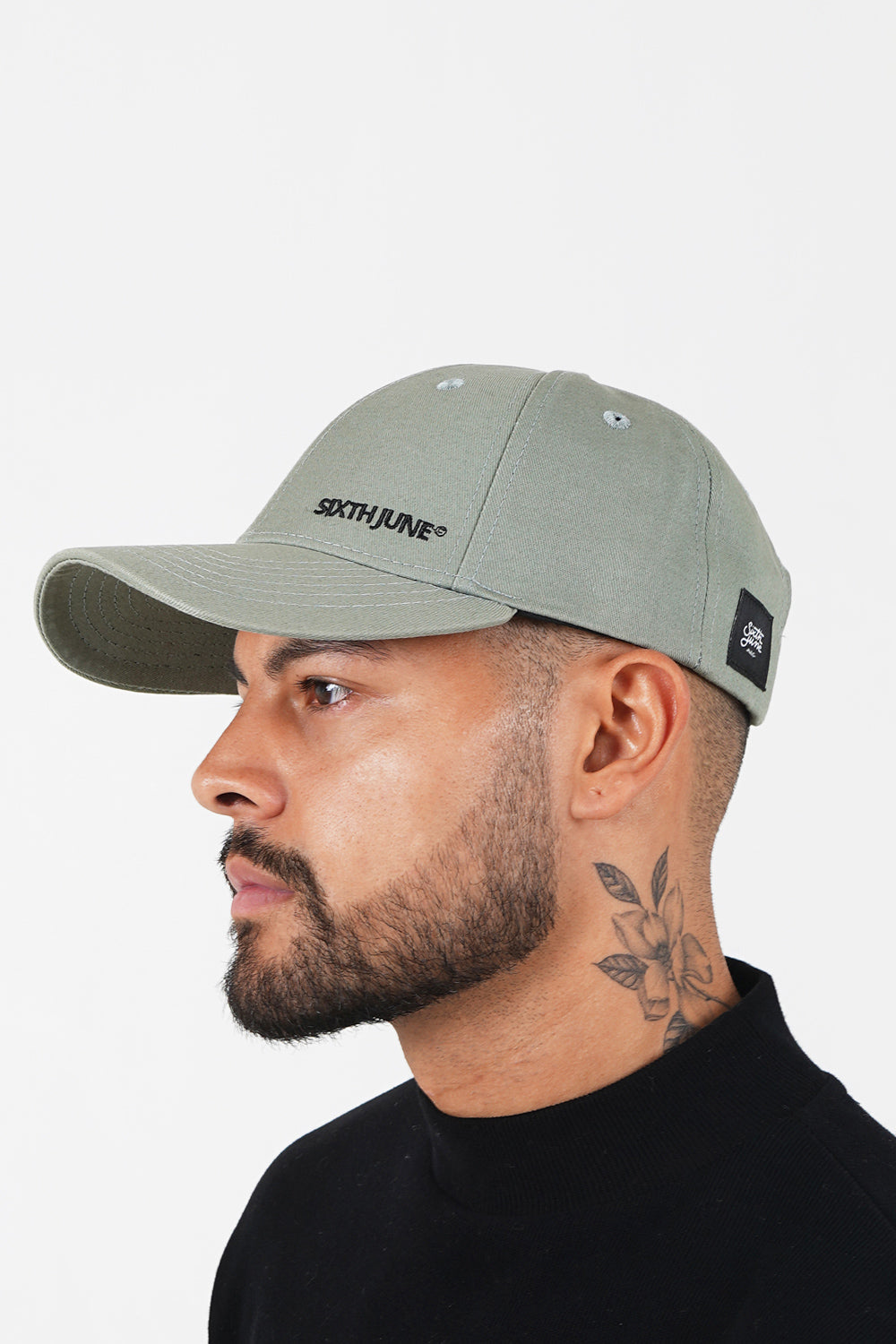 Sixth June - Casquette logo brodé mixte Vert kaki