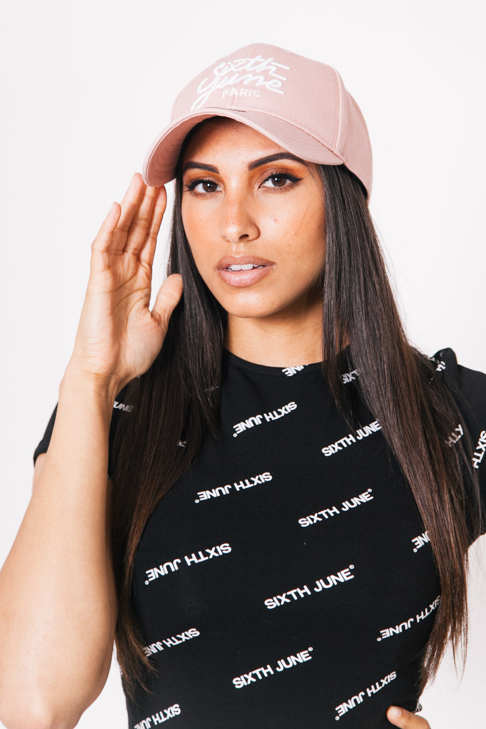 Sixth June - Casquette logo Rose