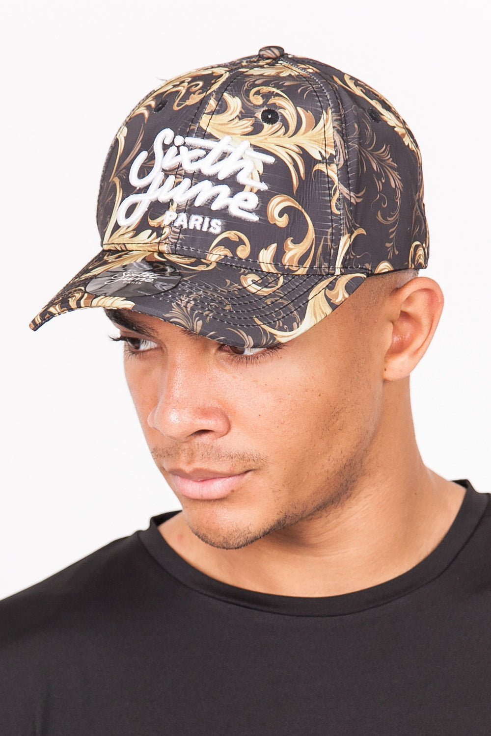 Sixth June - Casquette baroque or gris noir