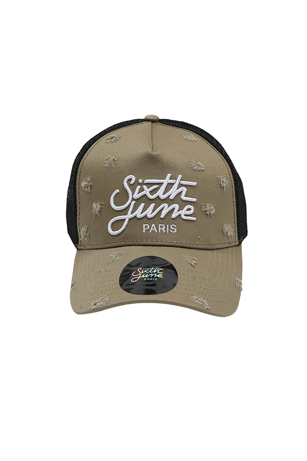 Sixth June - Casquette destroy Sixth June mesh beige