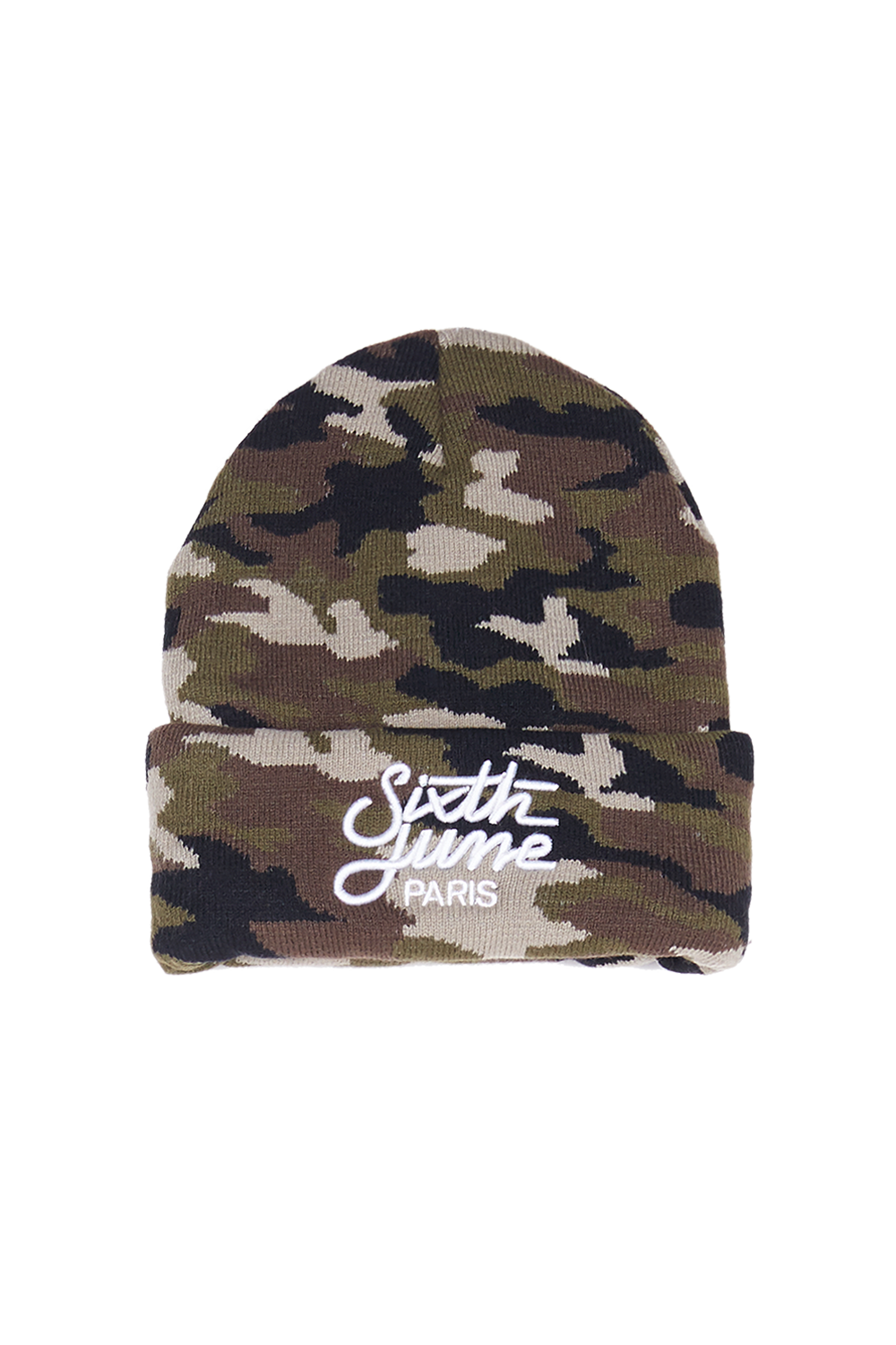 Sixth June - Bonnet camouflage logo vert