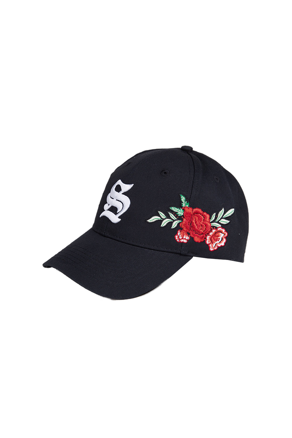 Sixth June - Casquette gothique fleurs noir doré