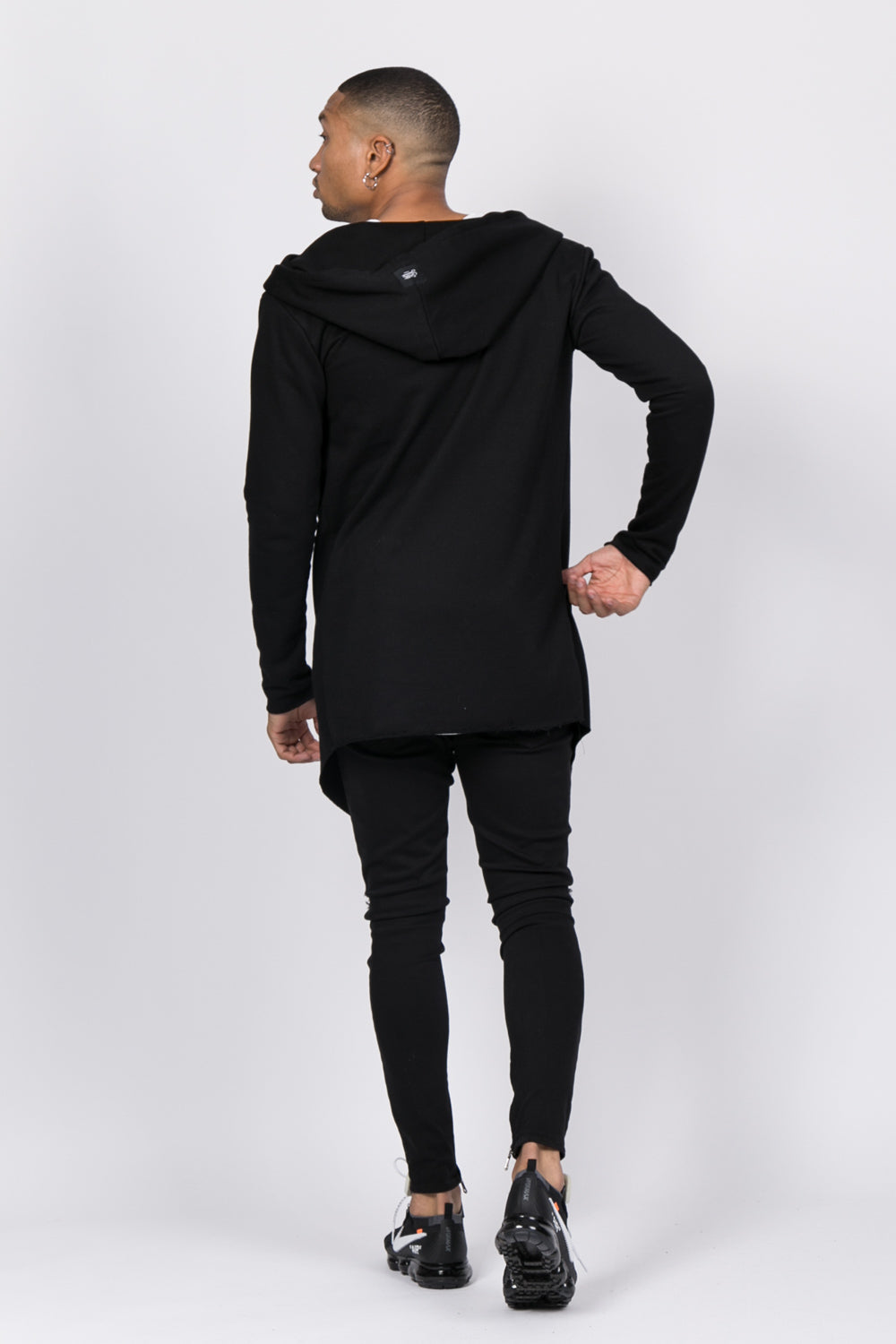 Sixth June - Gilet long capuche noir cv139254