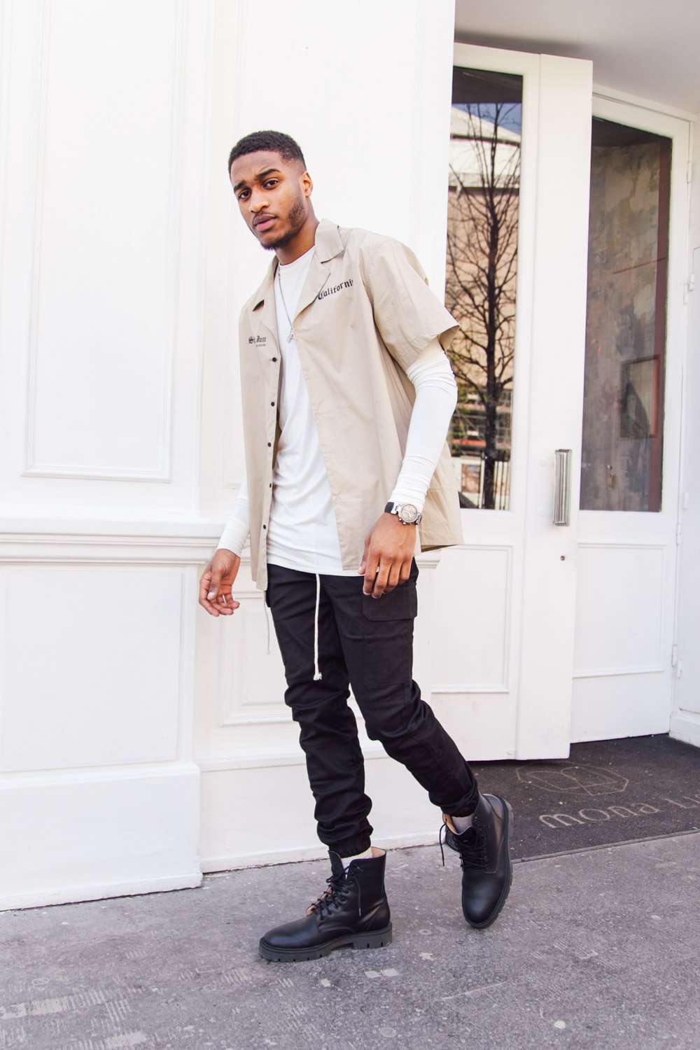 Sixth June - Pantalon cargo cordons noir