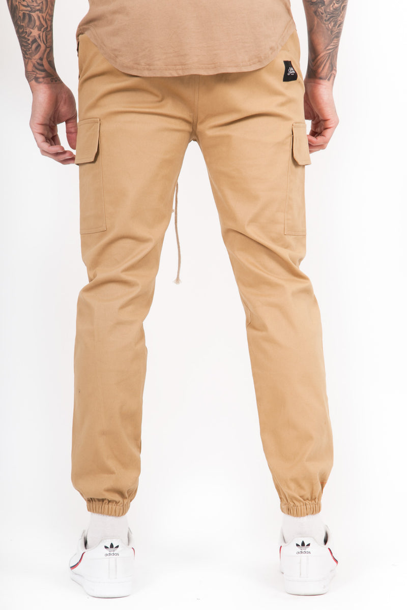 Sixth June - Pantalon cargo cordons beige