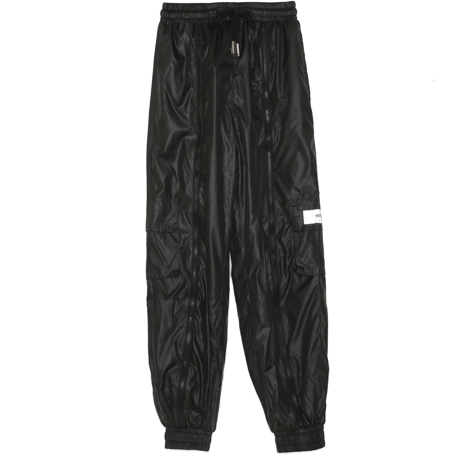 Sixth June - Jogging cargo réfléchissant zip noir