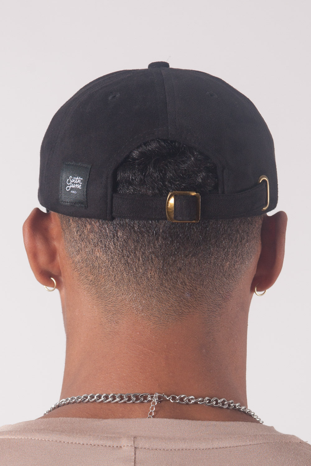 Sixth June - Casquette suède Crew Only noir