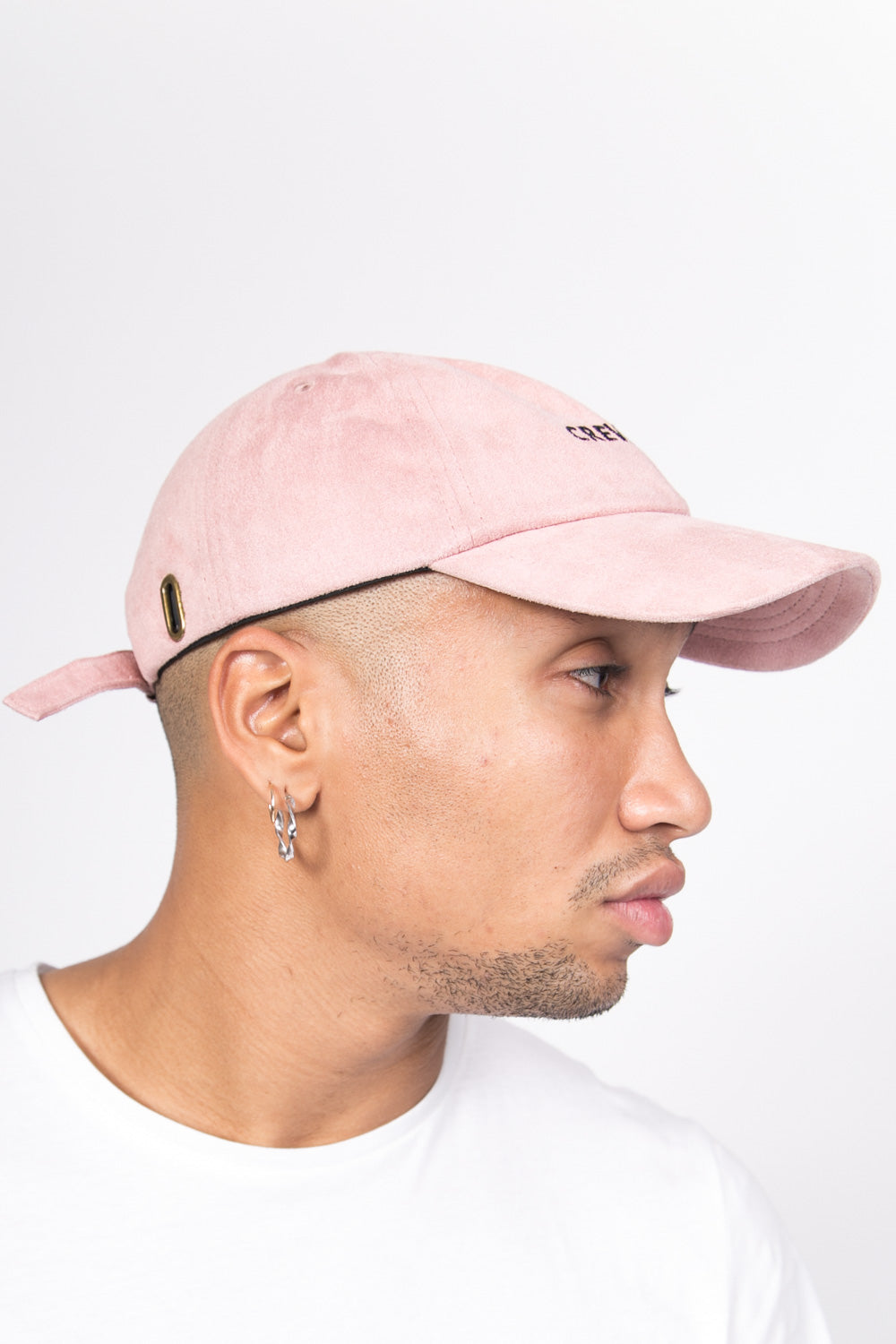 Sixth June - Casquette suède Crew Only rose