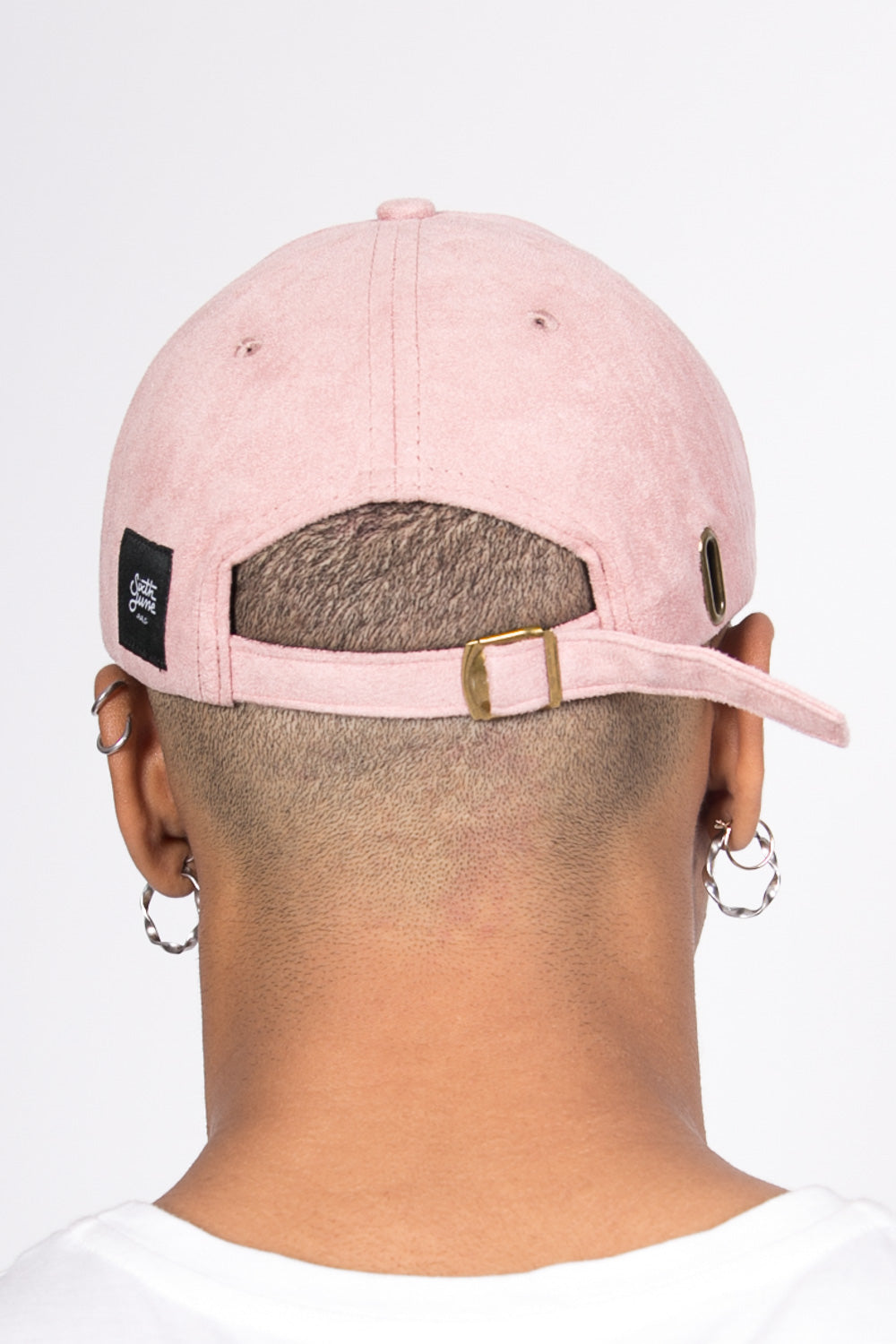 Sixth June - Casquette suède Crew Only rose