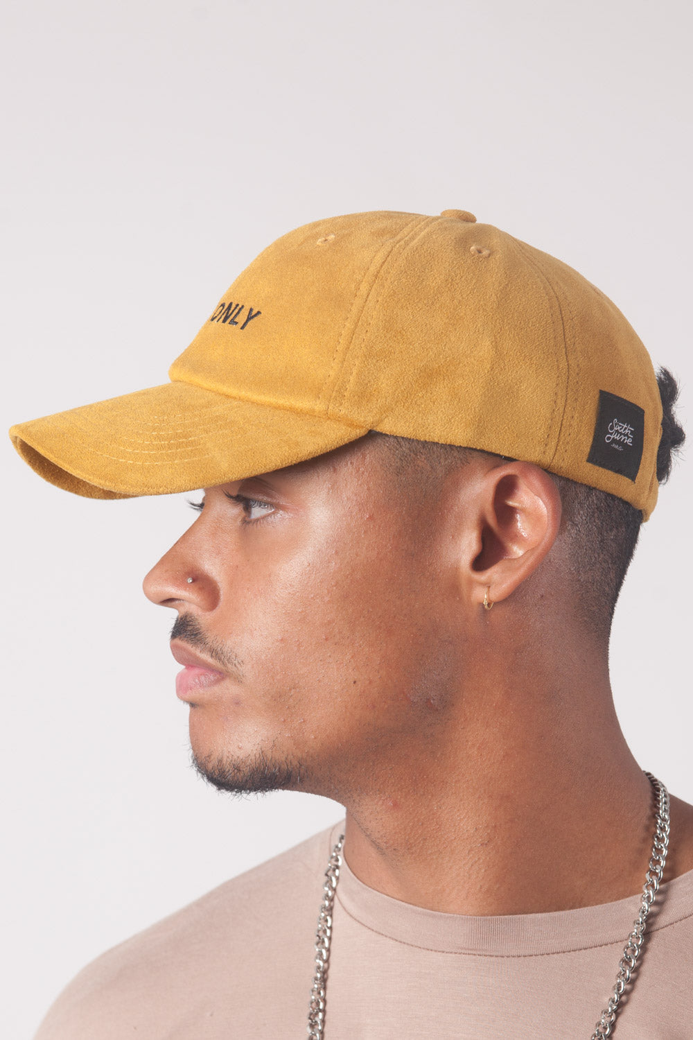 Sixth June - Casquette suède Crew Only jaune