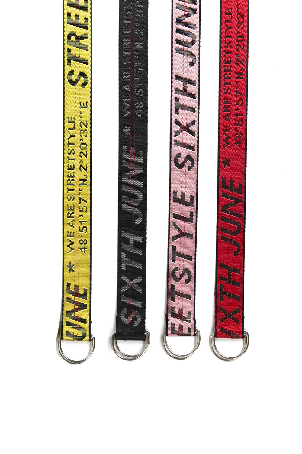 Sixth June - Ceinture streetstyle GPS rouge