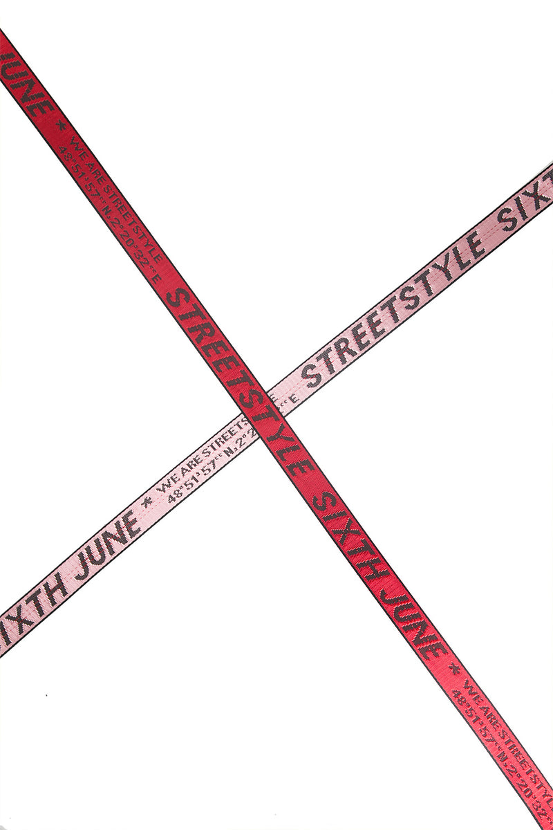 Sixth June - Ceinture streetstyle GPS rouge