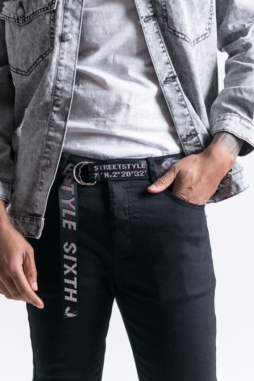 Sixth June - Ceinture streetstyle GPS noir