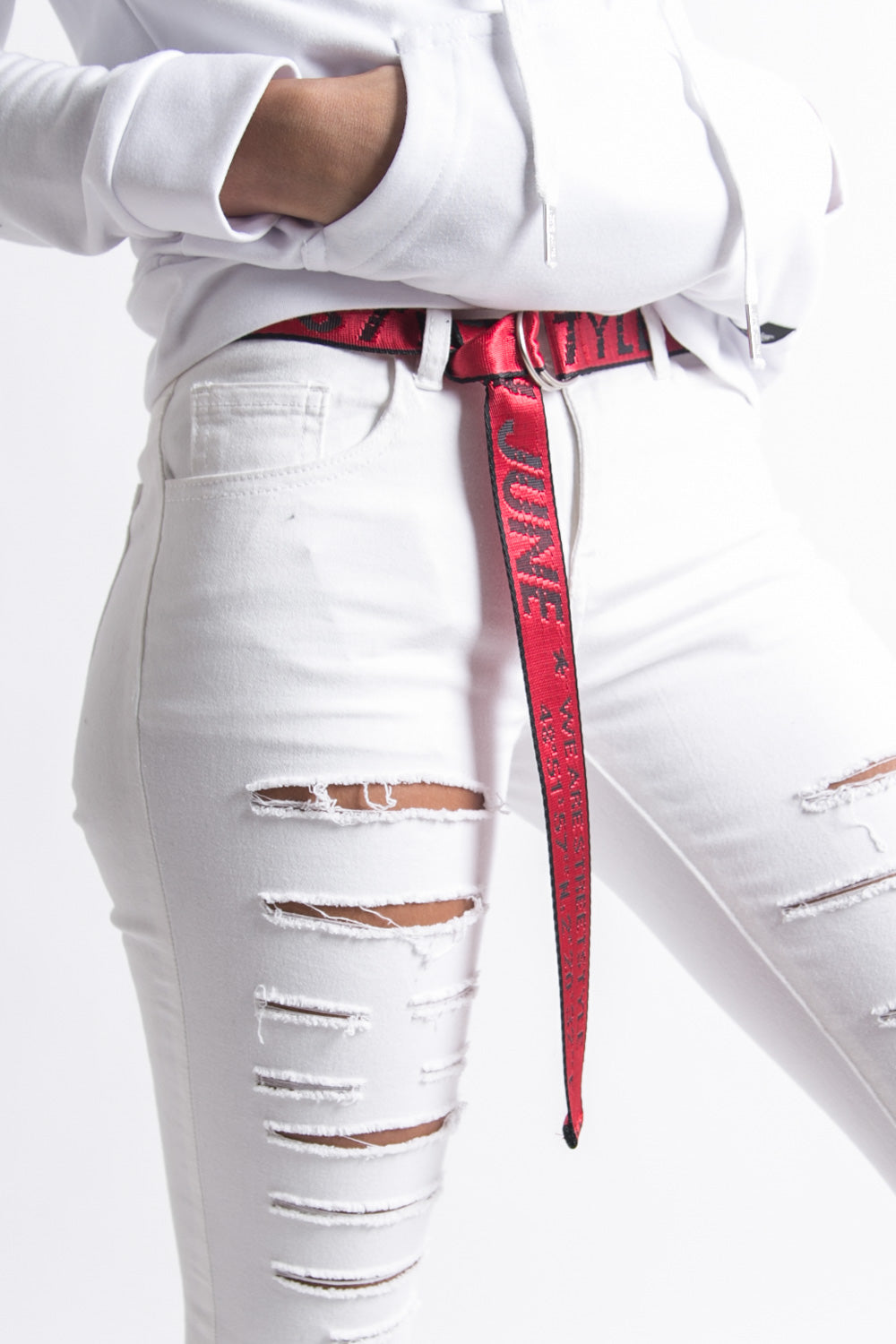 Sixth June - Ceinture streetstyle GPS rouge