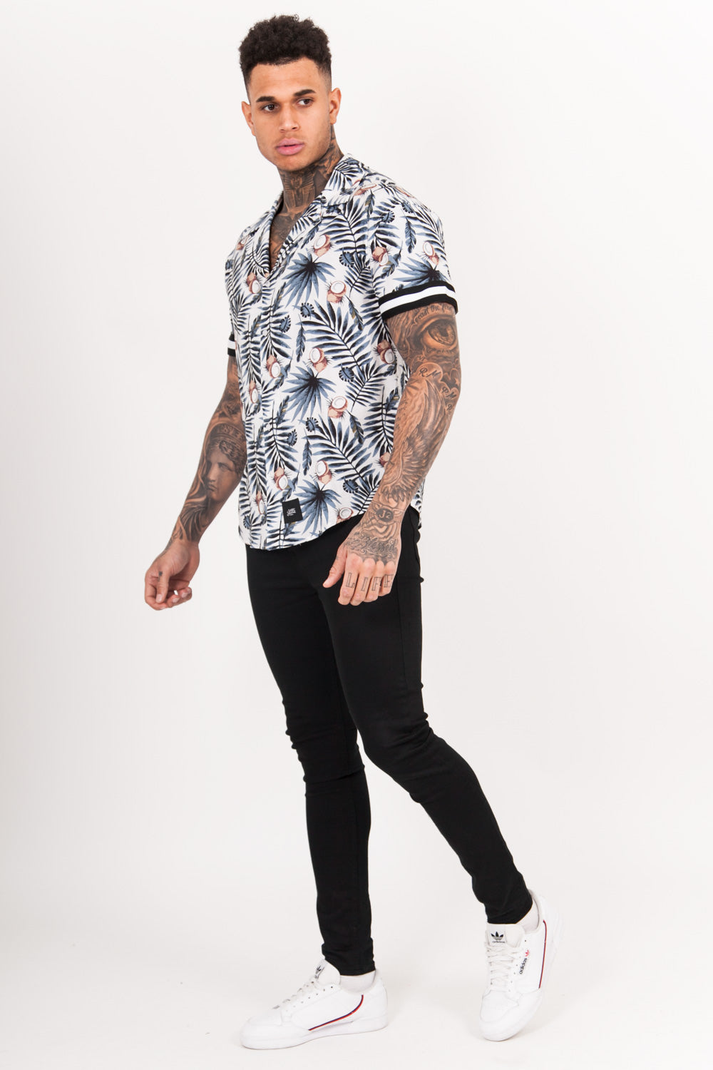 Sixth June - Chemisette large bandes coco bleu blanc