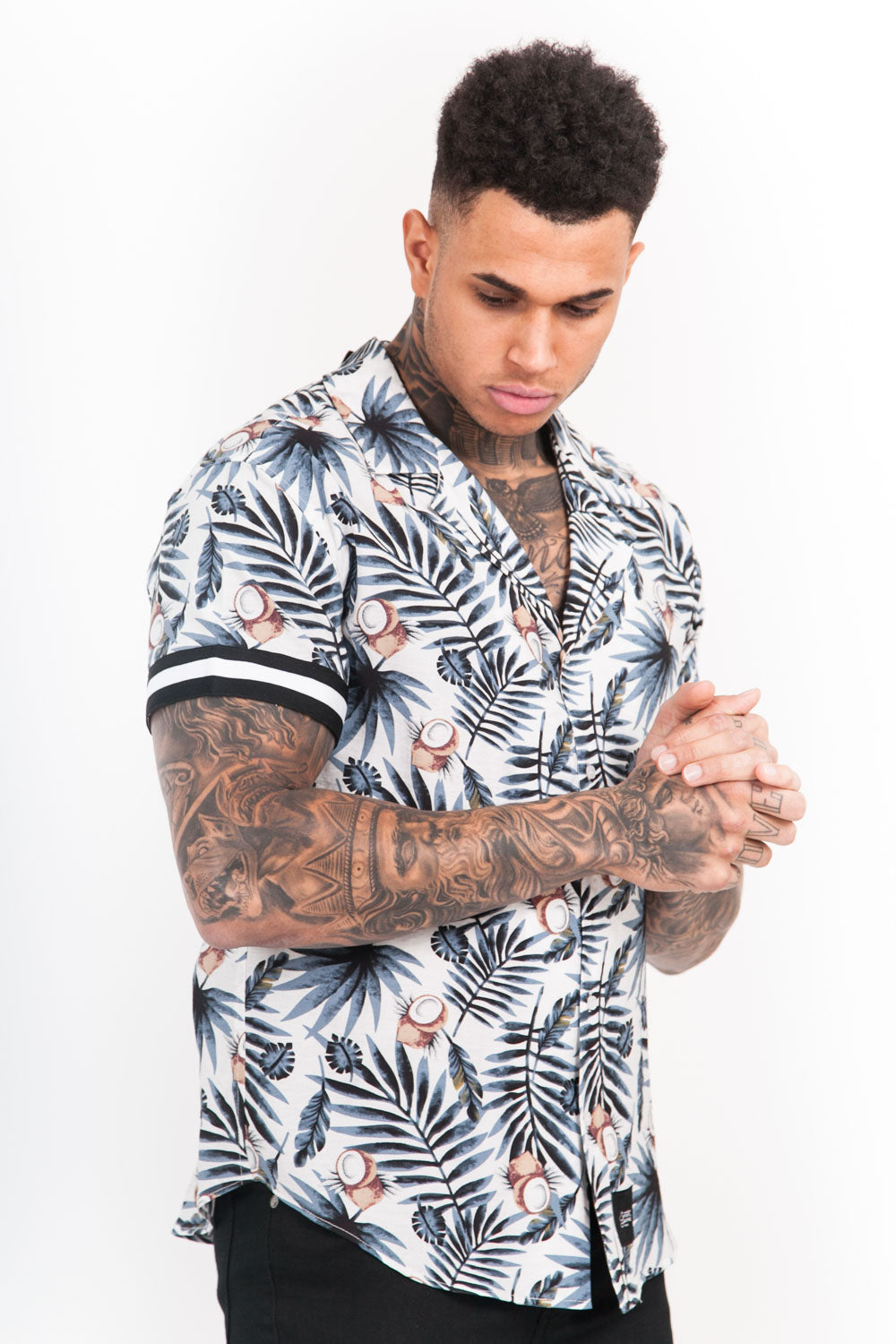 Sixth June - Chemisette large bandes coco bleu blanc